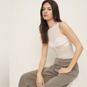 NWT Reformation Rose Knit Top